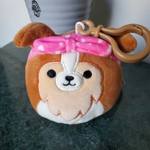 ❤️ ANDRES 🐶 Sheltie Dog w/Bow Clip Valentine 2024 Original Squishmallow ☆》NWT《☆